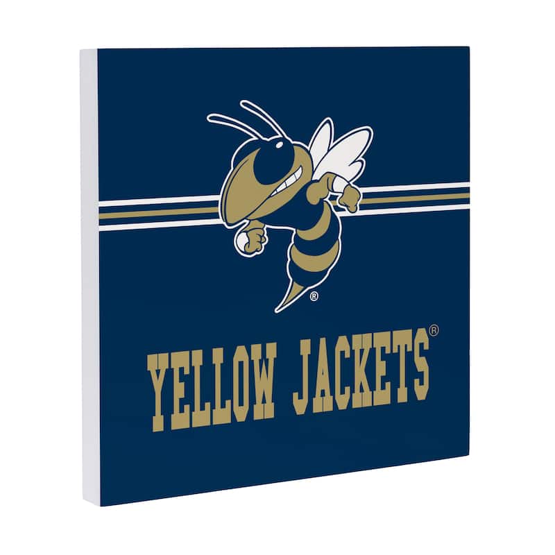 Georgia Tech Wooden Door Decor Wall Sign - Multi-Color