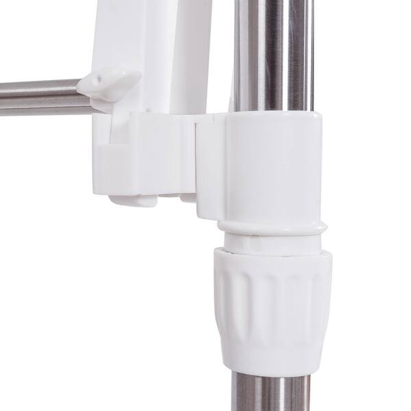 Shop Gymax Folding Drying Rack Extendable Rolling Storage Hanger Adjustable Laundry Clothes Overstock 27282450