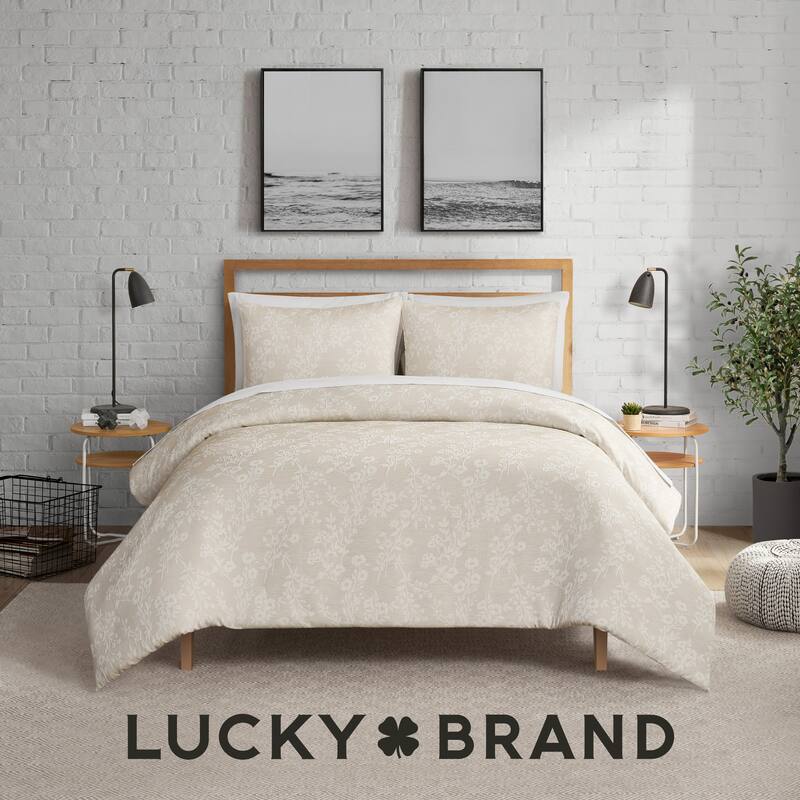 Lucky Brand Ava Floral Jacquard Duvet Cover Sets
