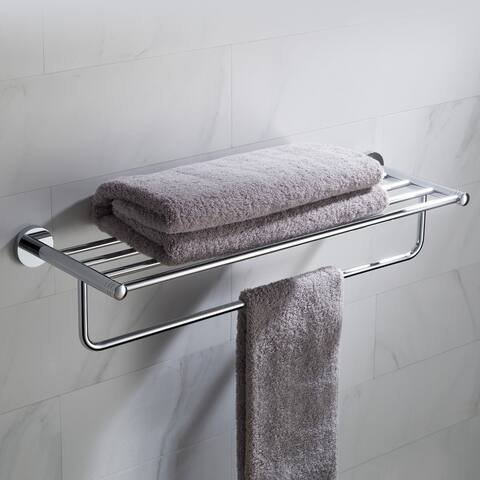 KRAUS Elie Bathroom Shelf with Towel Bar