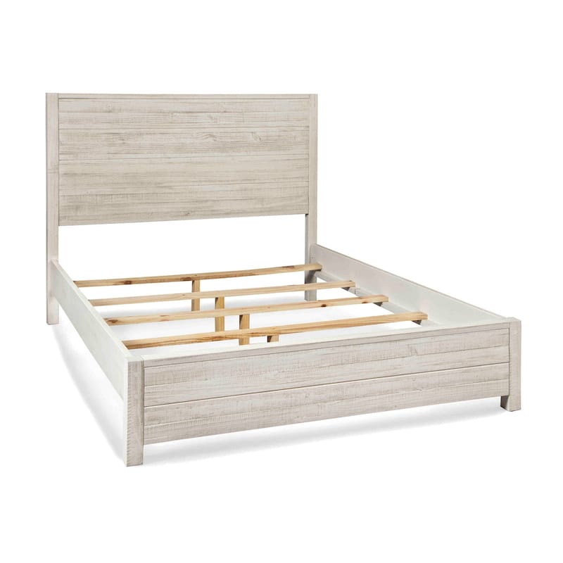 Grain Wood Furniture Montauk Distressed Solid Wood Panel Bed
