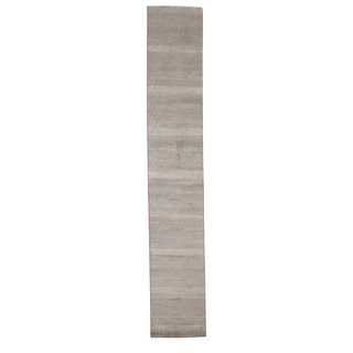 Wahi Rugs Modern Wool/silk Hand Knotted Rug 2.7x15.6 - L - Bed Bath ...