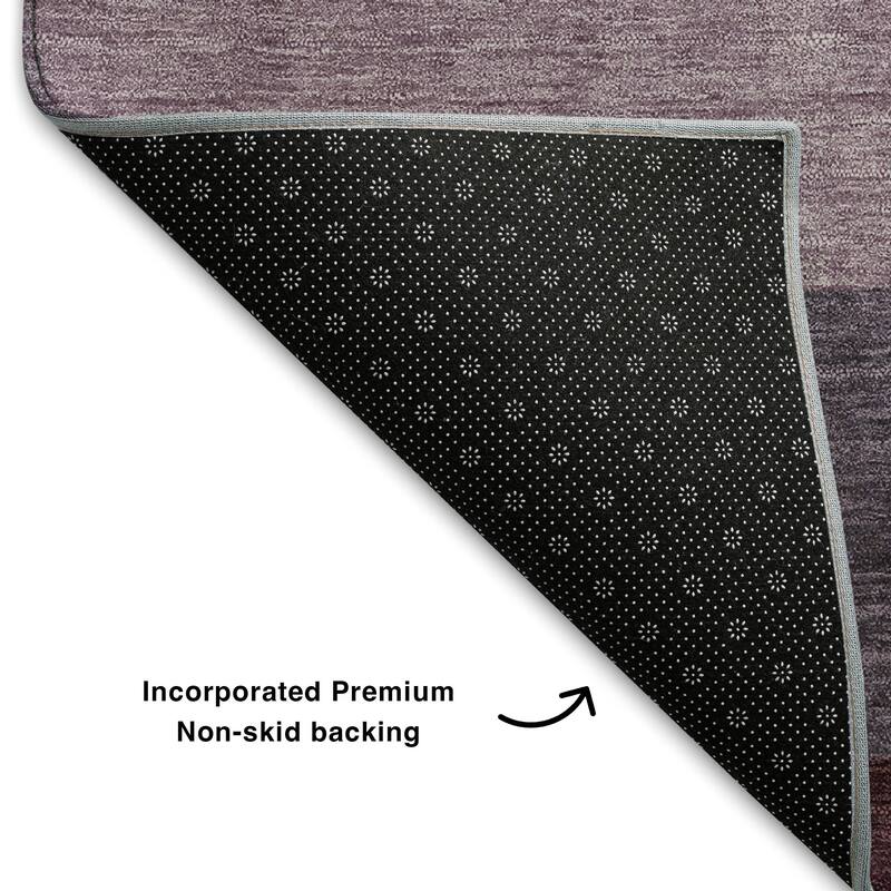 Premium Washable Super Soft Ombre Stripe Mayfield Rug