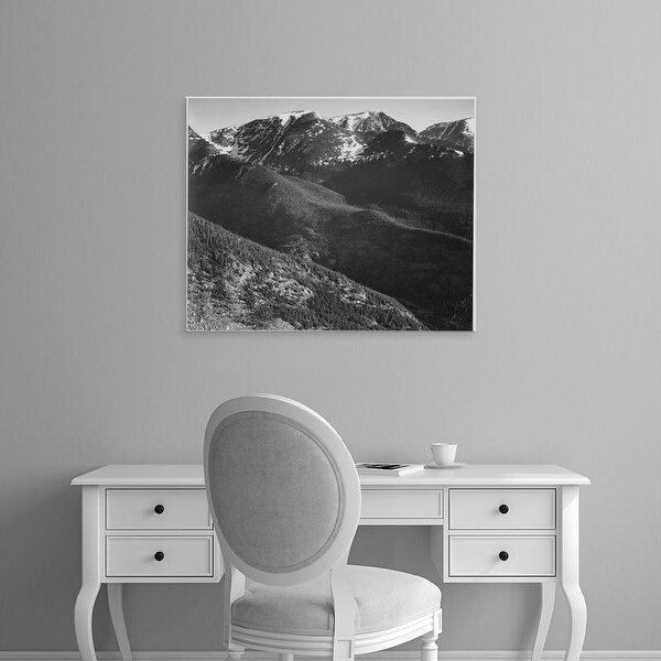 Easy Art Prints Ansel Adams's 'In Rocky Mountain National Park' Premium Canvas Art