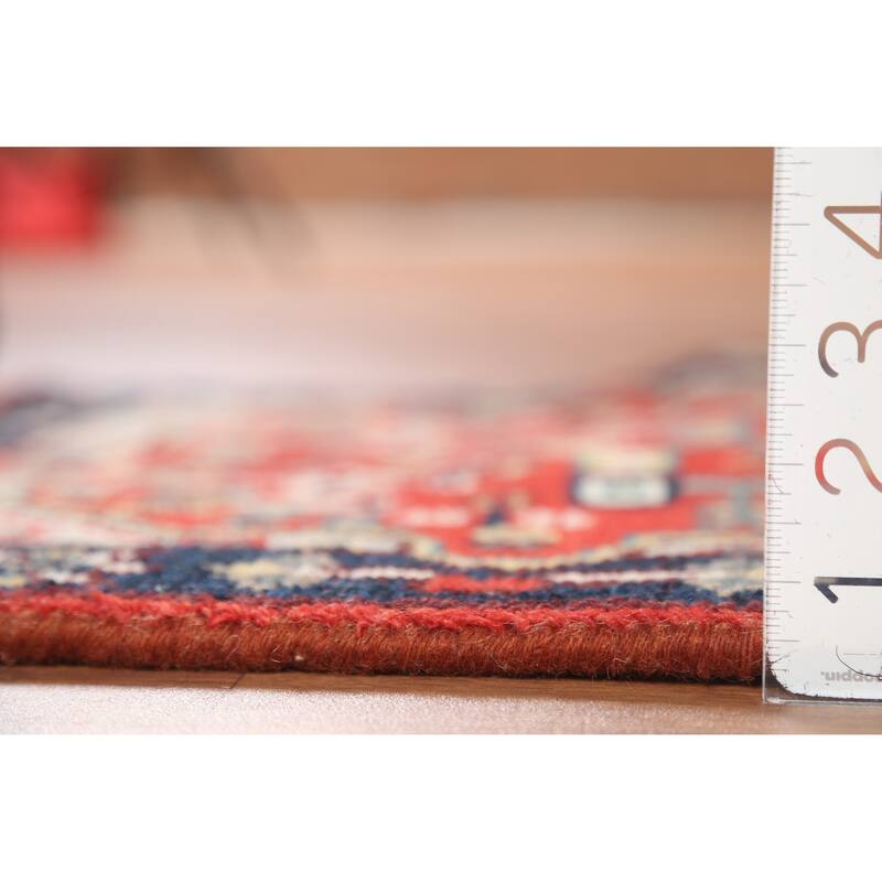 Geometric Kazak Indian Accent Rug Hand-Knotted Wool Carpet - 2'0"x 3'0"