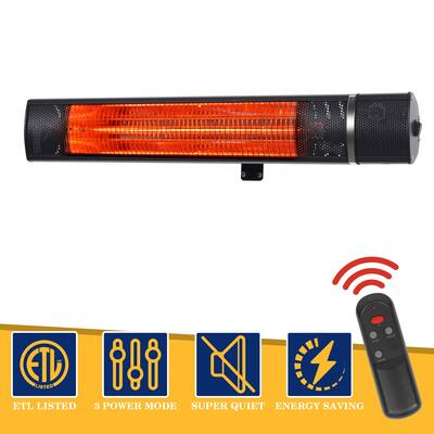 VQVG 1500 W Electric Wall Mounted Patio Heaters with Remote Control