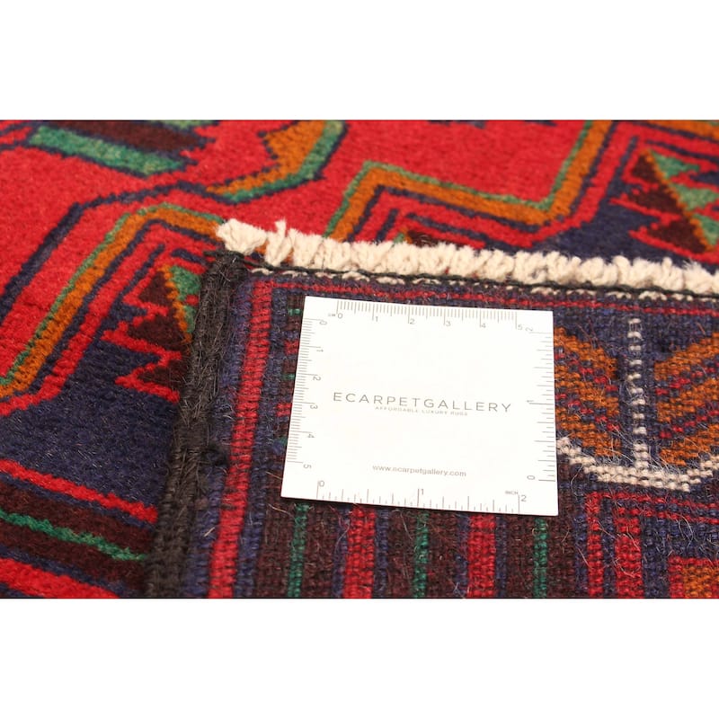 ECARPETGALLERY Hand-knotted Teimani Navy Wool Rug - 3'6 x 6'8