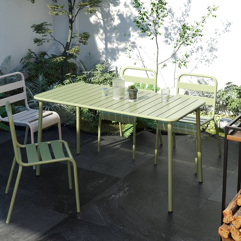 Long Table Outdoor Dining Table Villa Courtyard Balcony Table Outdoor Leisure Table Simple Garden Waterproof Table