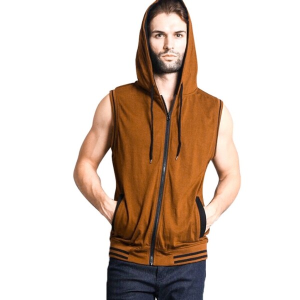 Sleeveless t shirt with zipper Clearance