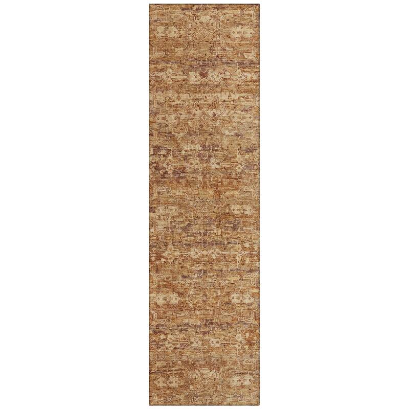 Machine Washable Indoor/ Outdoor Traditional Harmony Chantille Rug