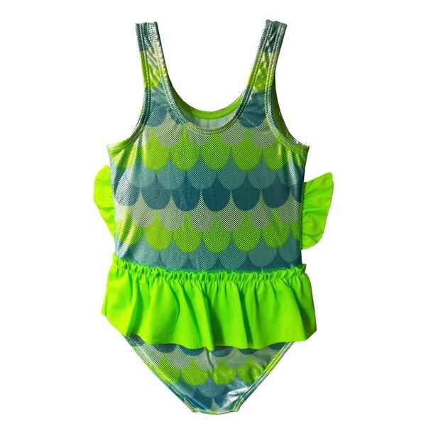 Shop Girls One Piece Tank Strap Fish Face Upf 50 Sun Protection