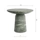 preview thumbnail 21 of 29, Studio London Faux Travertine Bistro Table Maddox Concrete Patio Table - 35.4"W x 35.4"D x 29.5"H