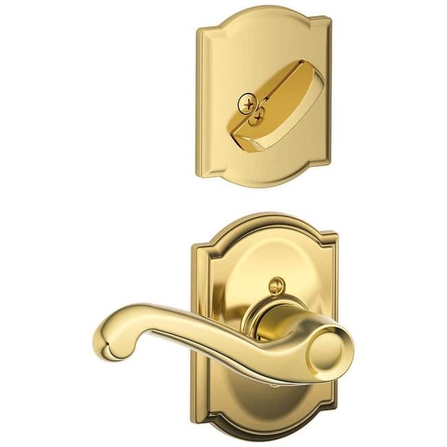 Schlage Flair Right Handed One-Sided Dummy Interior Pack with Camelot