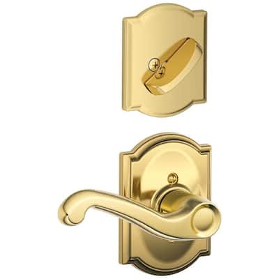 Schlage Flair Right Handed One-Sided Dummy Interior Pack with Camelot