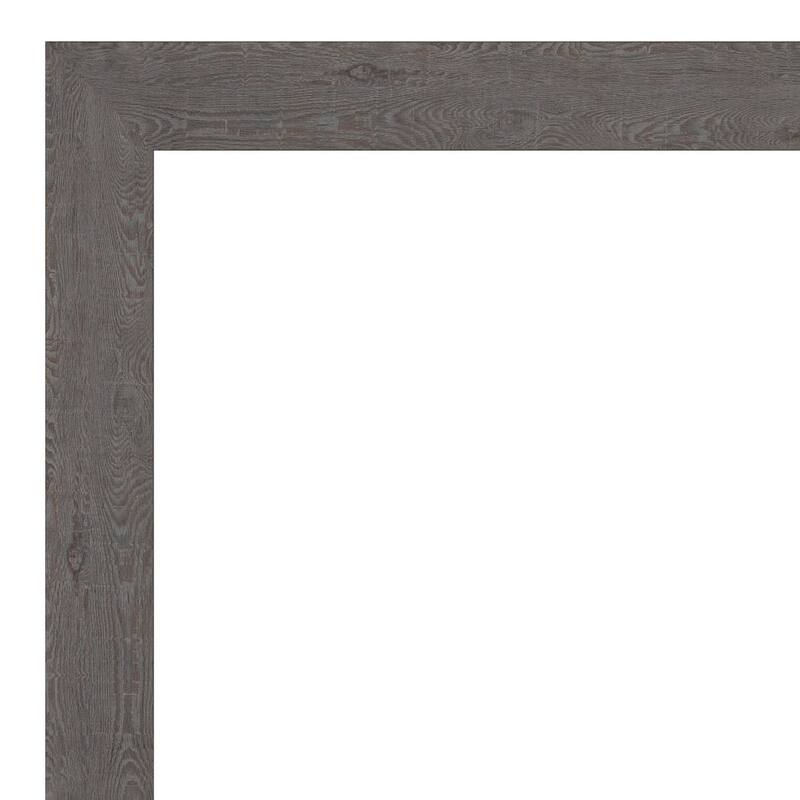 Amanti Art Rustic Plank Espresso Framed Dry Erase Magnetic Board