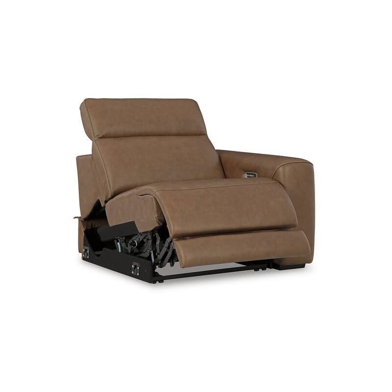 Signature Design by Ashley Rally-Up Brown 6-Piece Power Reclining Sectional with Console - 155" W x 142" D x 34" H