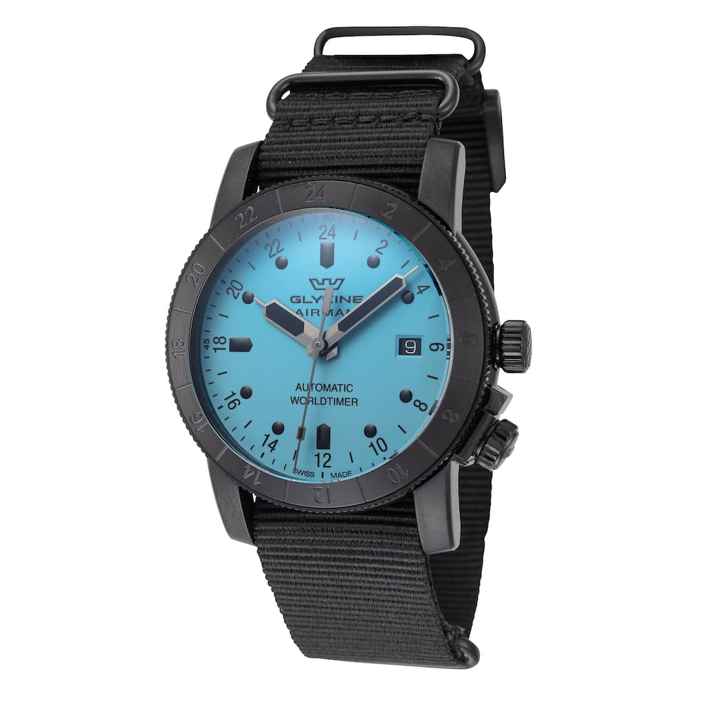 Glycine Men's Airman Contemporary Purist GMT 42mm Automatic Watch - N/A