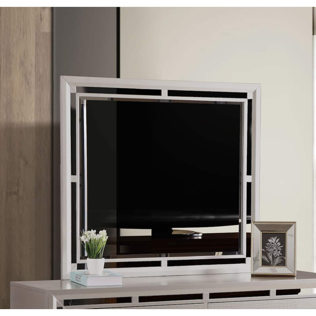 Alana Bedroom Mirror - Silver Champagne