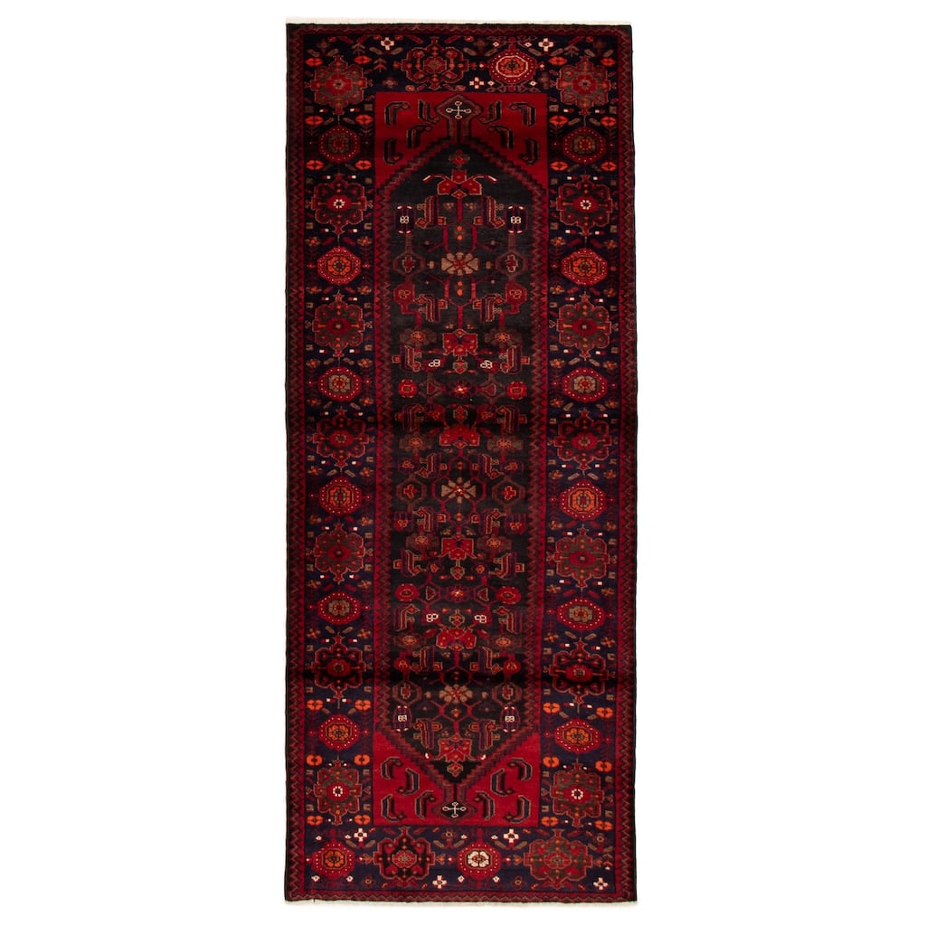 ECARPETGALLERY Hand-knotted Anadol Black Wool Rug - 4'0 x 10'5