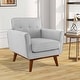preview thumbnail 12 of 18, Costway Modern Accent Chair Upholstered Linen Fabric Armchair with - See Details