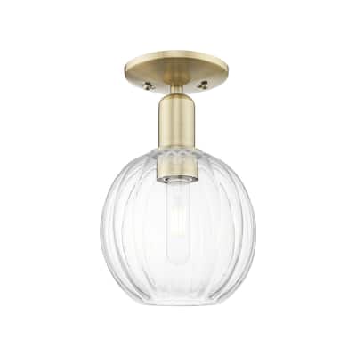 Innovations Lighting 716-1C-12-7 Preston Semi-Flush Preston 7" Wide