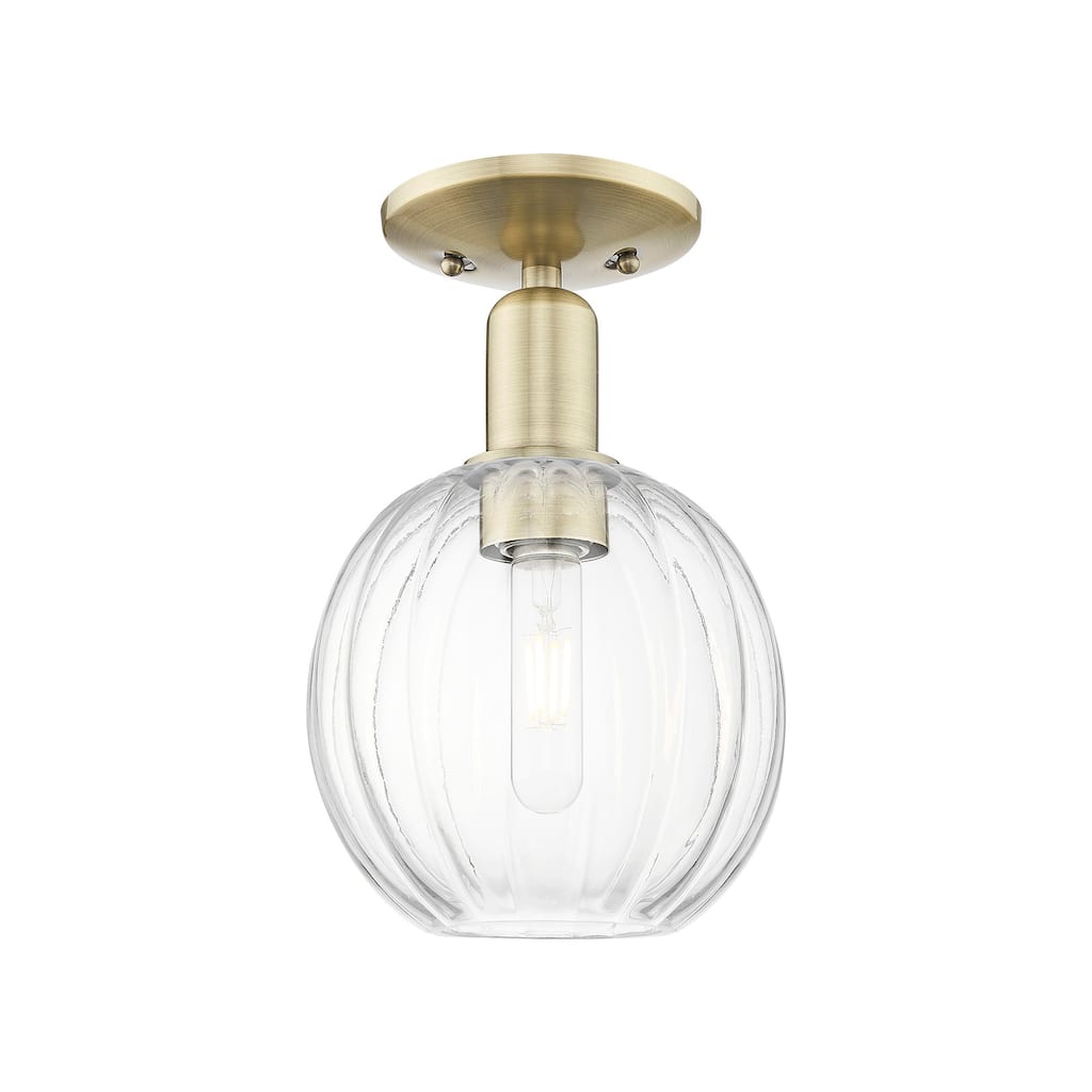 Innovations Lighting 716-1C-12-7 Preston Semi-Flush Preston 7" Wide