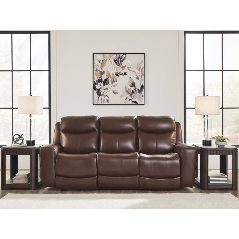 Signature Design by Ashley Mighty Moves Power Reclining Sofa - 88" W x 40" D x 42" H - Brown