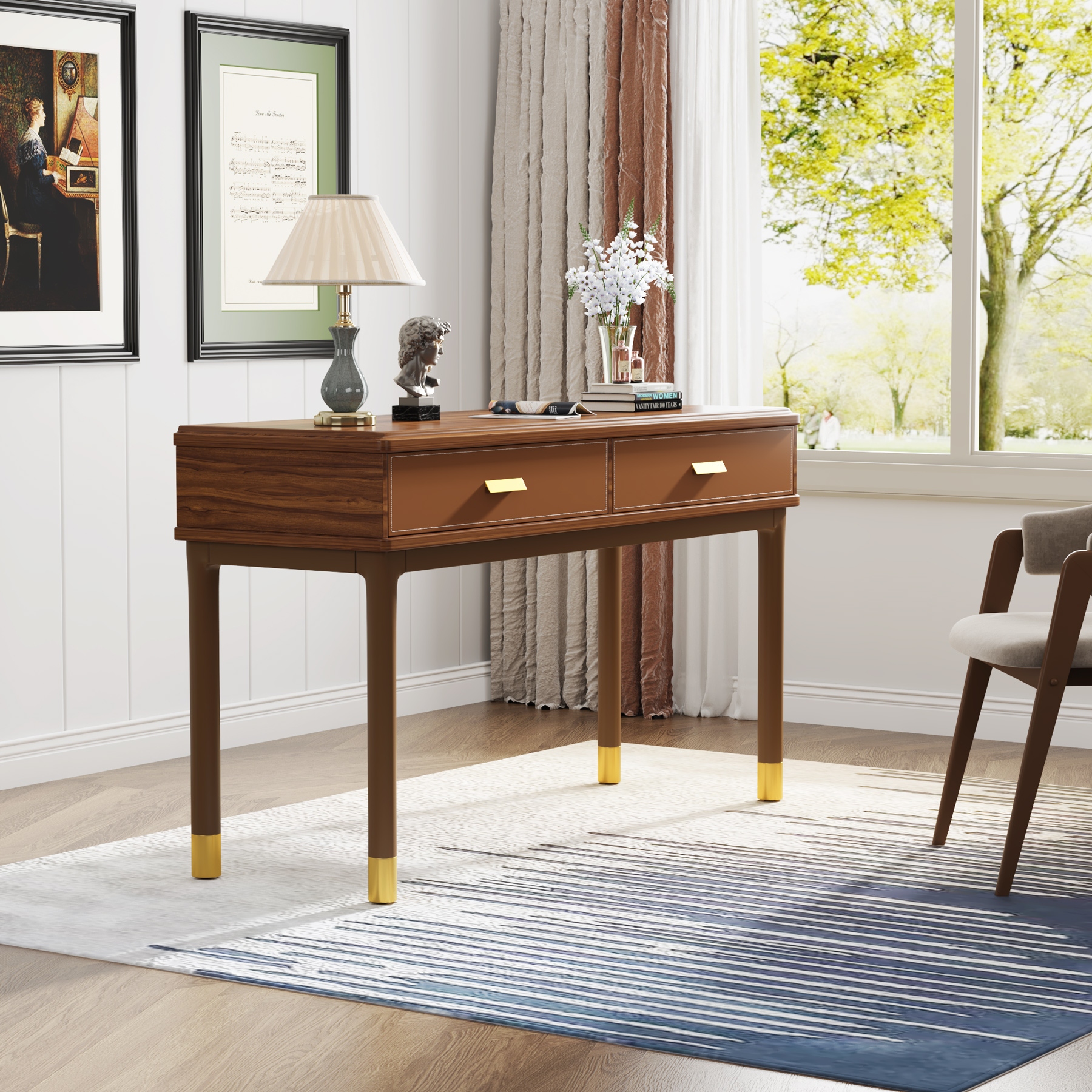 Large mid hot sale century modern desk