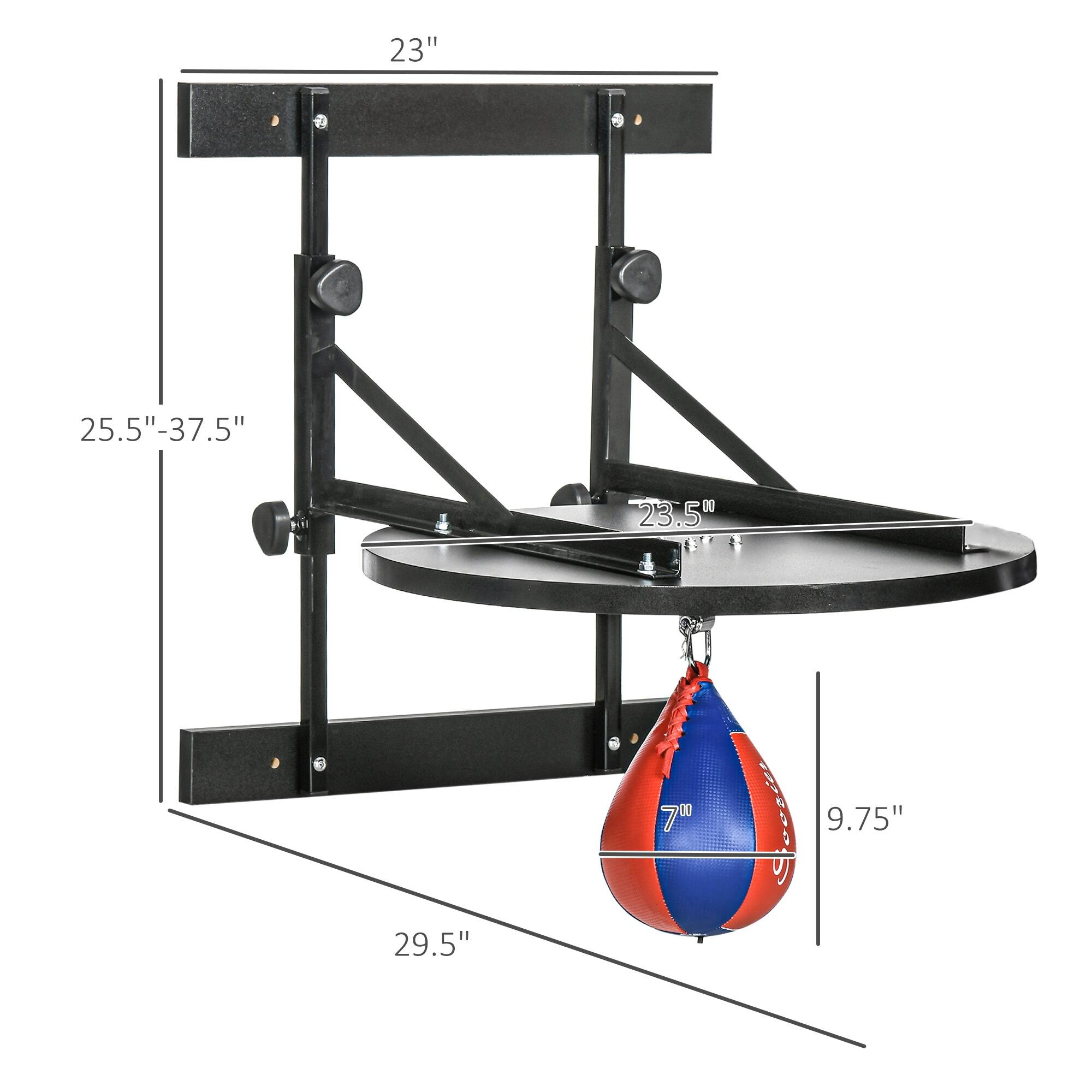 Soozier Adjustable Speed Bag Platform, Wall Mounted Speed Bags for