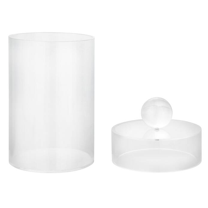 Acrylic Canister with Clear Ball Knob (3 sizes)