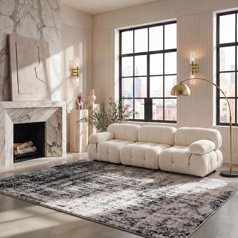 SAFAVIEH Adirondack Guillerma Modern Abstract Distressed Rug