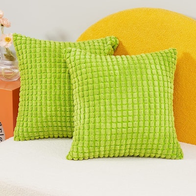 Deconovo Corduroy Throw Pillow Covers 2 PCS(Cover only)