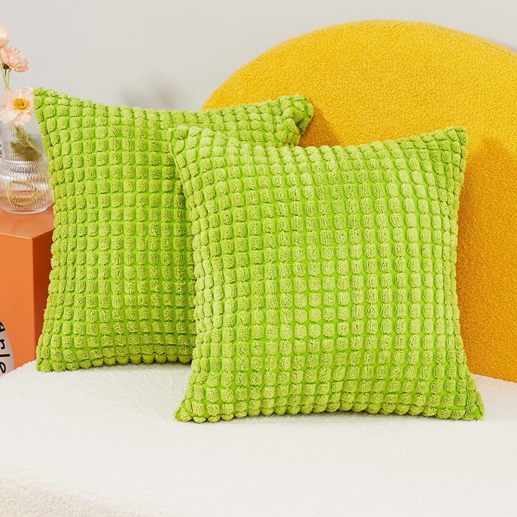 Deconovo Corduroy Throw Pillow Covers 2 PCS(Cover only)