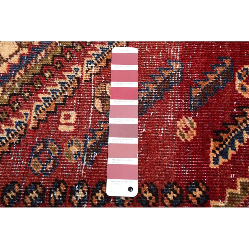 ECARPETGALLERY Hand-knotted Antalya Vintage Dark Red Wool Rug - 3'7 x 5'9