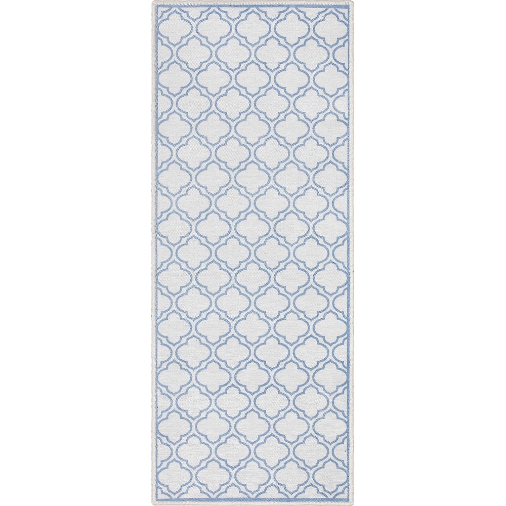 Well Woven Apollo Lattice Moroccan Machine Washable Area Rug