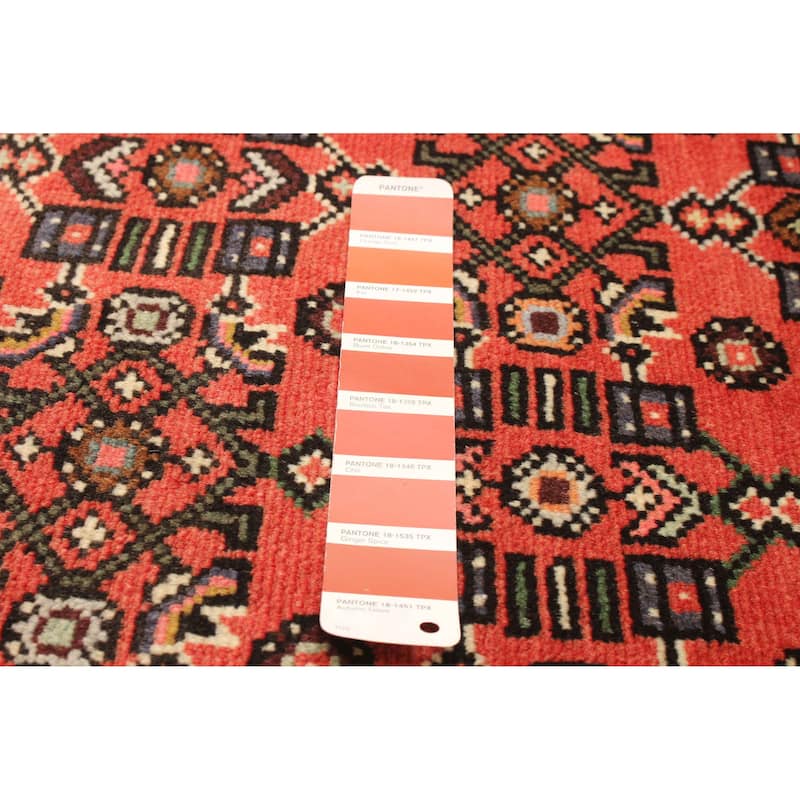 ECARPETGALLERY Hand-knotted Andelz Red Wool Rug - 2' 6" x 9' 7"
