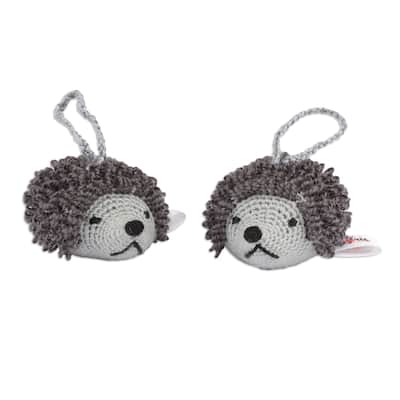 Novica Handmade Spiky Celebration Crocheted Ornaments (Pair)