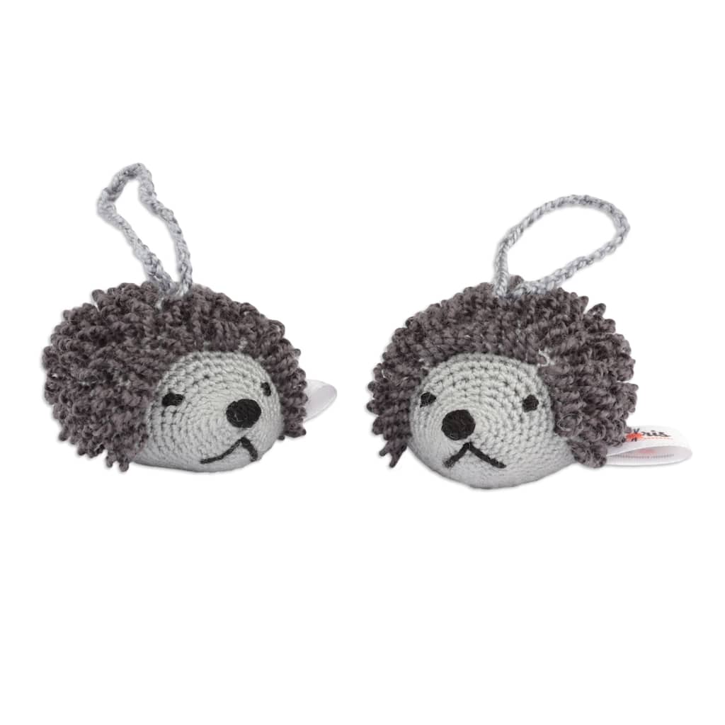 Novica Handmade Spiky Celebration Crocheted Ornaments (Pair)
