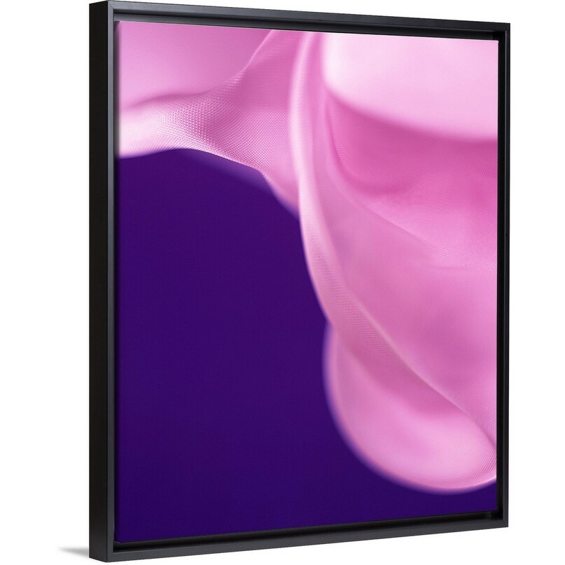 Shop Purple Abstract Background Black Float Frame Canvas Art