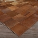 preview thumbnail 6 of 17, Handmade Couristan Chalet Tile Cowhide Leather Area Rug