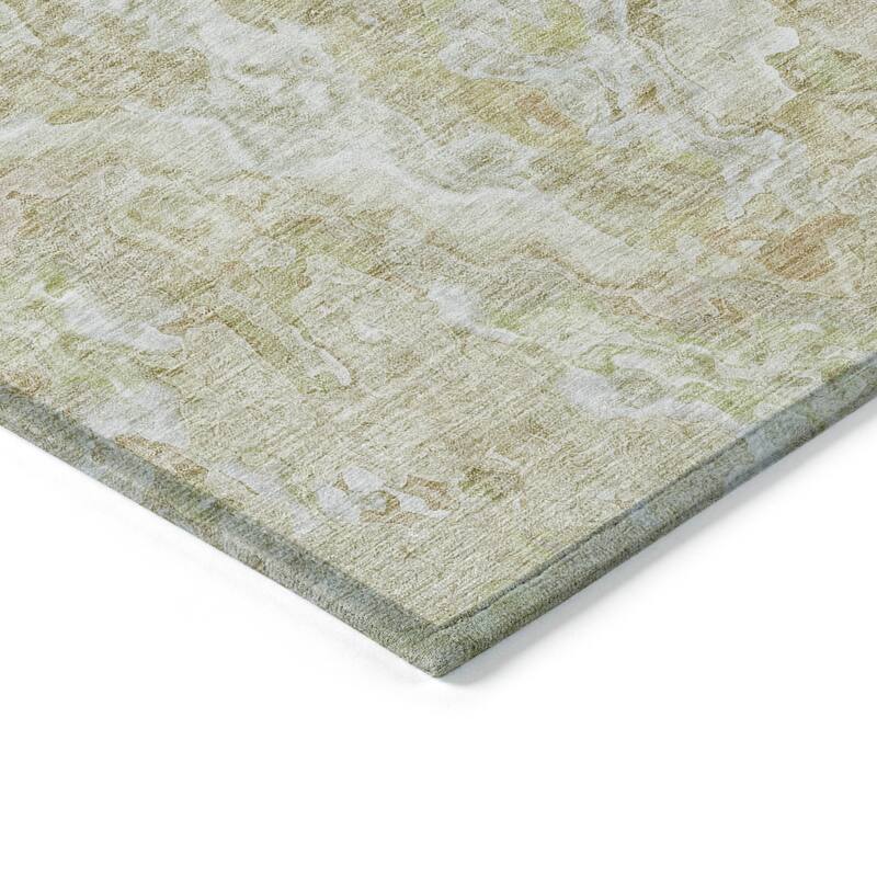 Machine Washable Indoor/ Outdoor Chantille Abstract Modern Rug
