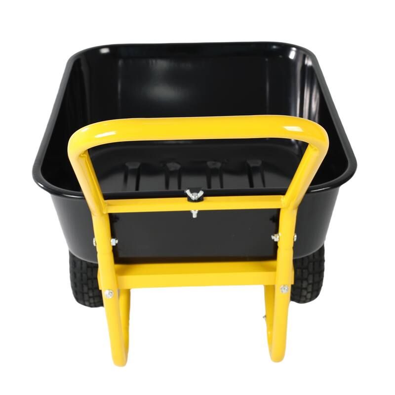 35L Large Capacity Two-Wheeled Trolley Cart for Gardening, Warehouse Handling, and Outdoor Activities, Non-Leak Design