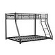 preview thumbnail 12 of 18, Twin over Full Size Metal Bunk Bed, Heavy-duty with Guardrail