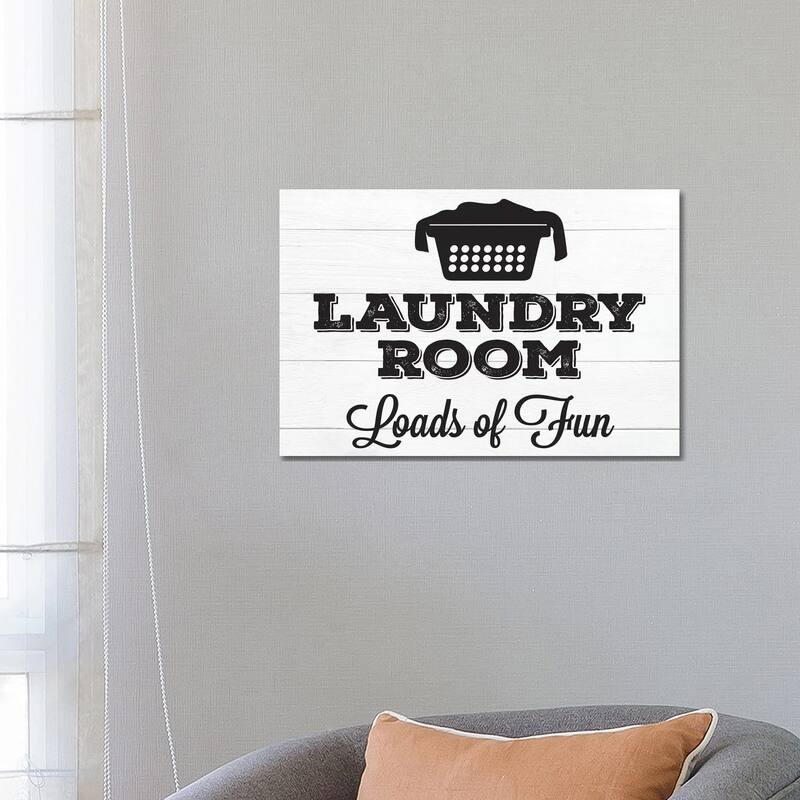 iCanvas "Laundry Shiplap I" by Melody Hogan Canvas Print - 18x26x1.5