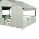 preview thumbnail 25 of 50, Closed House-shaped Frame Bed with Guardrail and Door for Toddler House Floor Bed Montessori Style Floor Bed with Roof, Windows