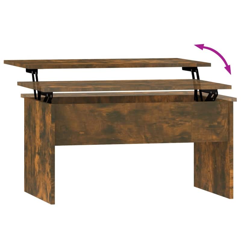vidaXL Coffee Table Lift Top End Table Accent Side Sofa Table Engineered Wood - 31.5" x 19.9" x 16.3"