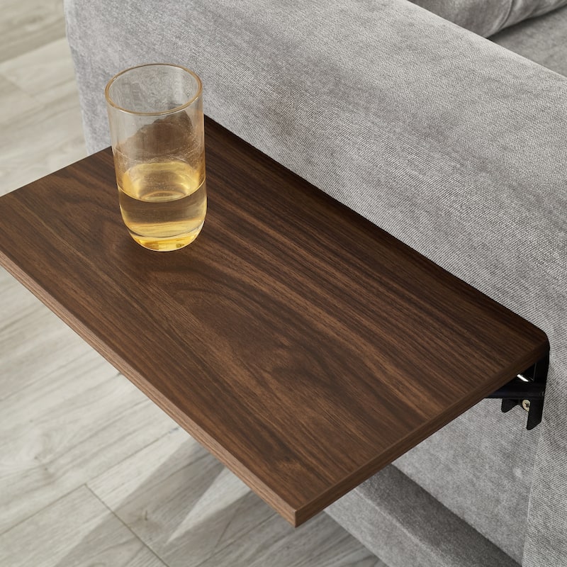 115" U-Shaped Sectional Couch, 6 Seat Upholstered Deep Seat Sofa with Movable Ottomans, USB Ports and Side Tables