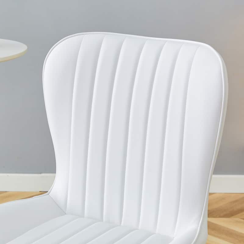 Ergonomic Dining Chair with Extended And Curved Seat Cushions set of 4