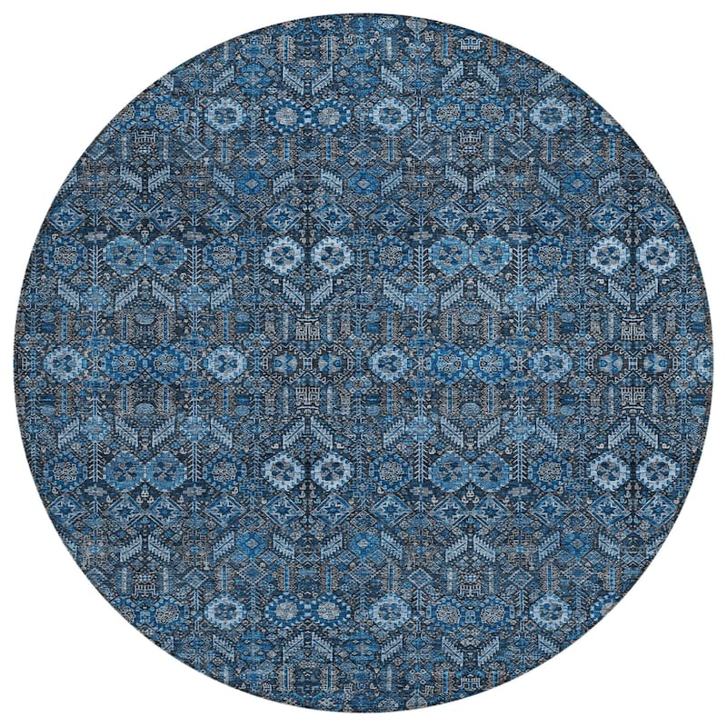 Sari Lush Floral Weather Resistant Classic Meets Modern Outdoor Rug