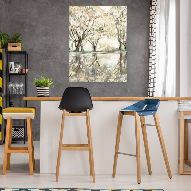 Sage Blossom Reflections By Studio Arts Canvas Art Print